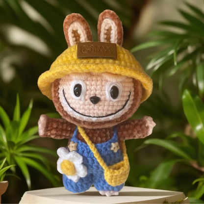 Labubu Smiling Bunny - Crochetwonderlaand
