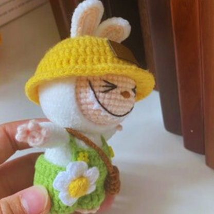 Labubu Smiling Bunny - Crochetwonderlaand